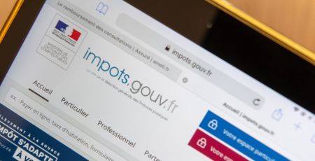 Une déclaration d'impôts en ligne.