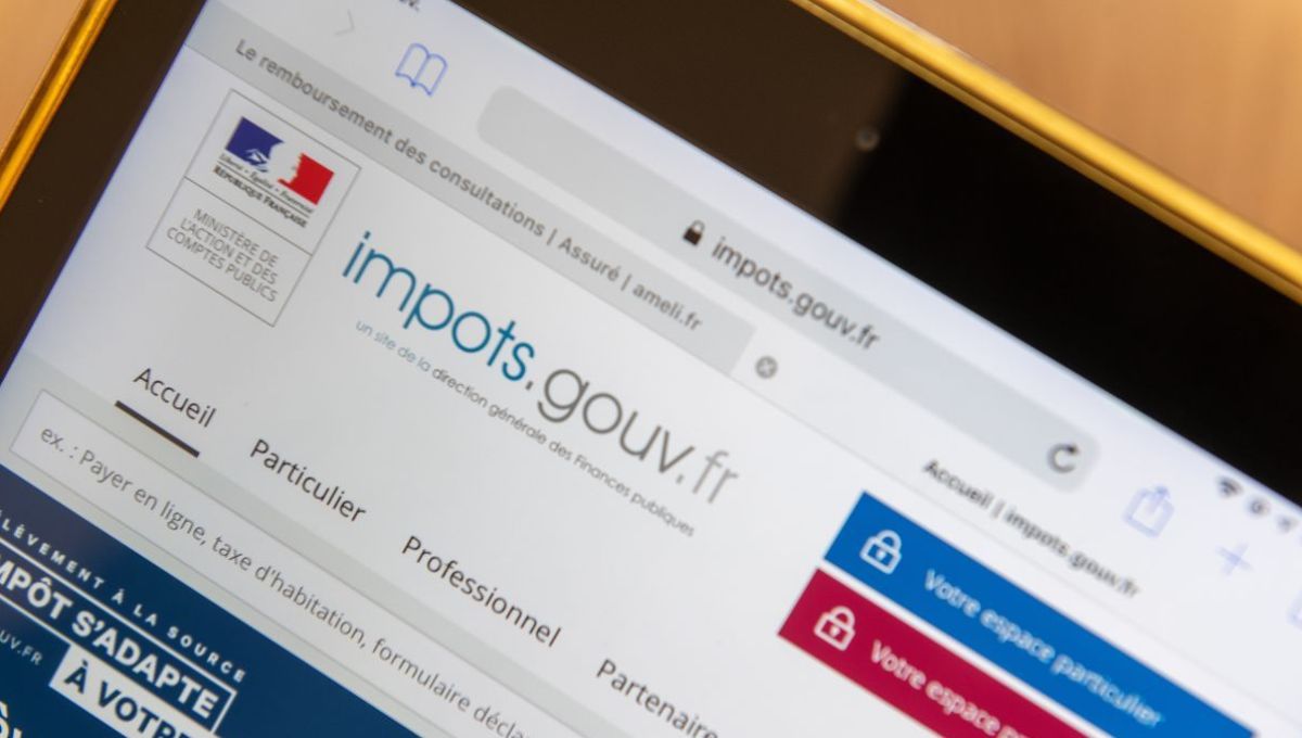 Une déclaration d'impôts en ligne.