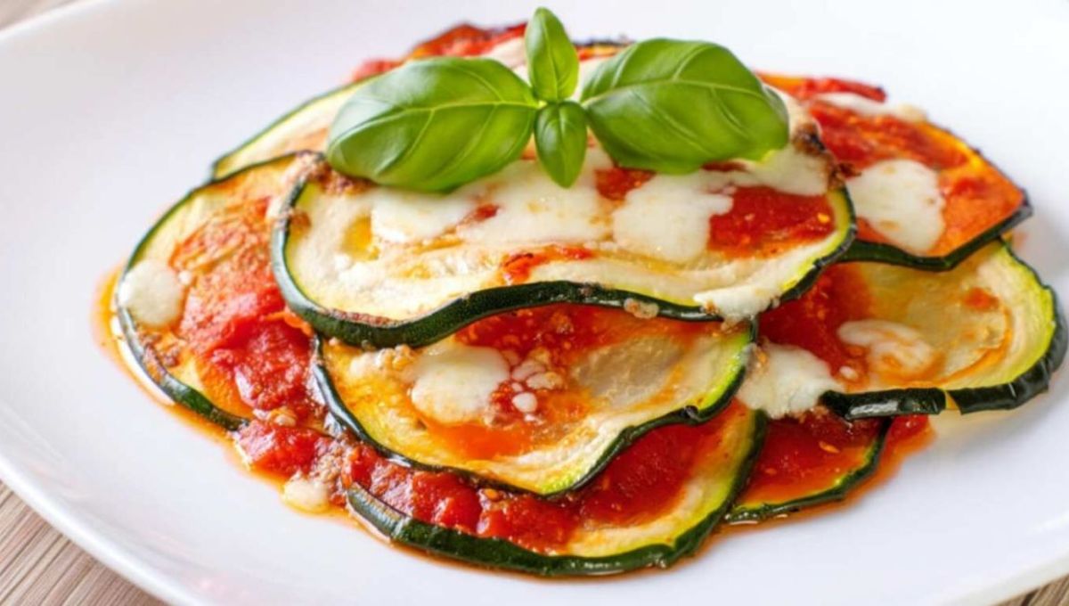 Courgette gratinée tomate-mozza