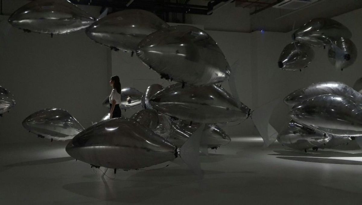Œuvre de Bit Studio, présent au festival 01