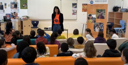 Une rencontre entre l’association Petits princes et les élèves de l’école 113 Championnet à Paris 18e.