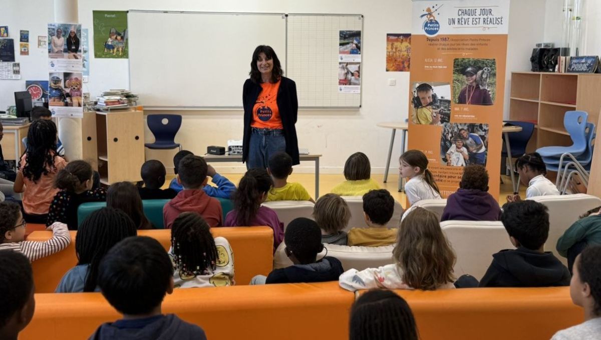 Une rencontre entre l’association Petits princes et les élèves de l’école 113 Championnet à Paris 18e.