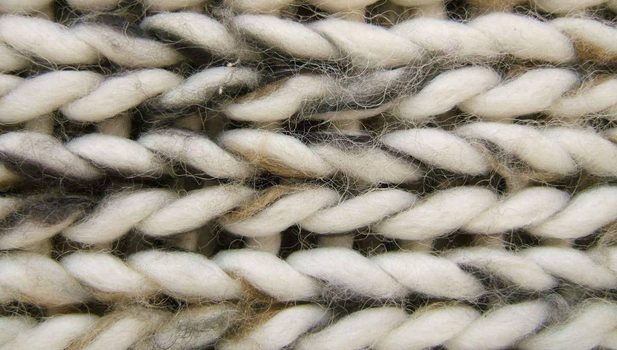 macro d'un pull en laine