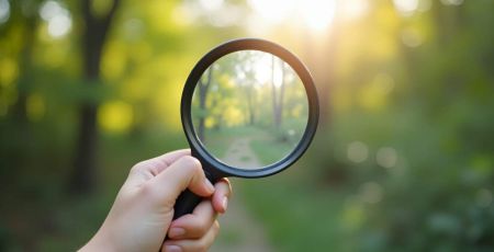 Loupe sur l'air dans une forêt - crédit photo : Jutha via Adobe Stock