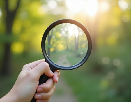 Loupe sur l'air dans une forêt - crédit photo : Jutha via Adobe Stock