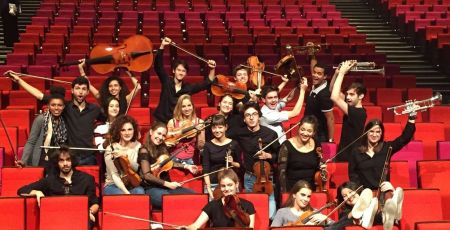 Les jeunes de l'orchestre Ostinato.