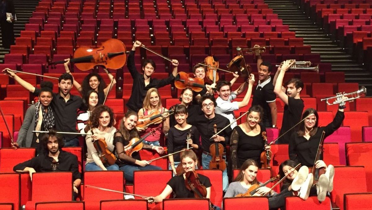 Les jeunes de l'orchestre Ostinato.