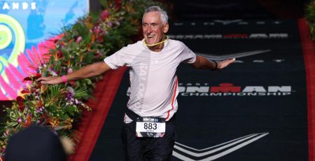 A 72 ans, Patrick participe pour la première fois à l’Ironman