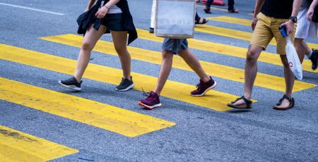 marche dans la ville