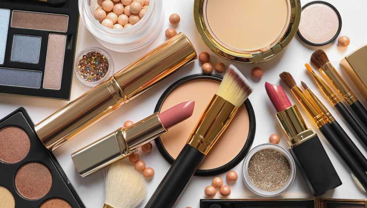 Différents produits cosmétiques