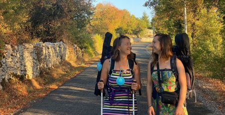 Virginie et Roxane marche ta joie