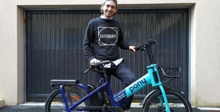 Paul-Adrien Cormerais, co-fondateur de la société Pony qui propose des vélos et trottinettes en libre-service.