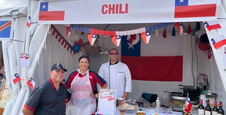 village international gastronomie stand du chili