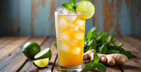 Ginger beer et glace pilée