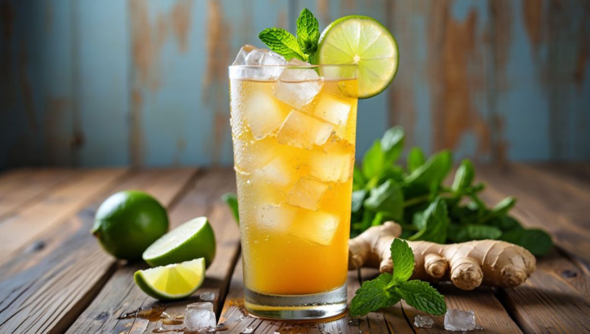 Ginger beer et glace pilée