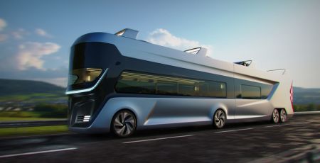 bus du futur à étage