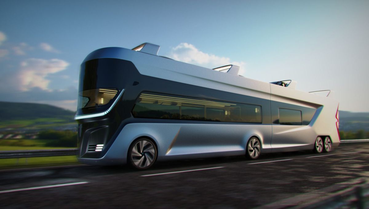 bus du futur à étage