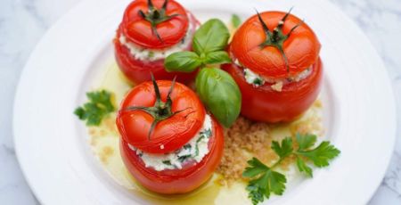 Tomates farcies froides ultra-légères