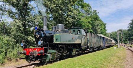 train à vapeur ancien dans la nature