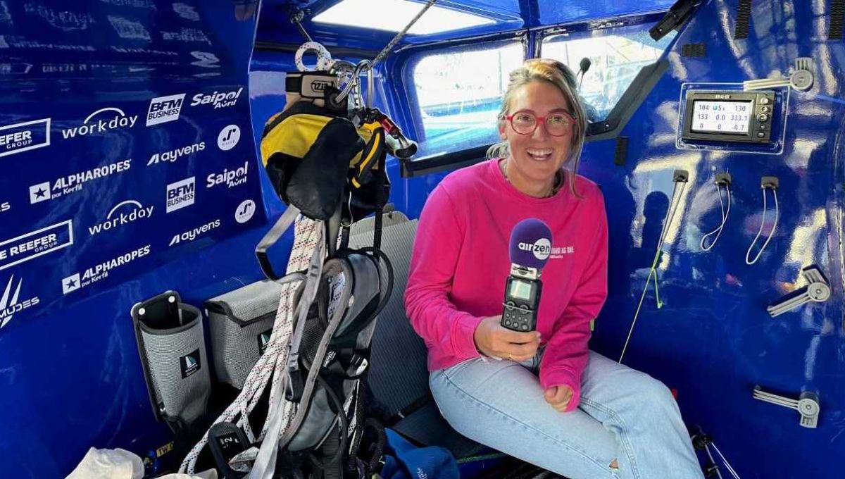Vendée Globe d’Éric Bellion : Amandine s’occupe de la logistique technique