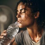 Femme qui boit de l'eau - crédit photo : TrubiAnna via Adobe Stock
