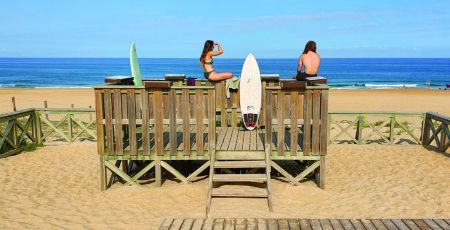 La plage de Tarnos, dans les Landes.