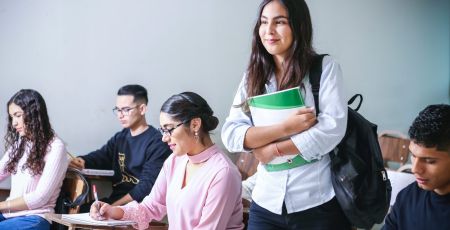 Un groupe d'élèves